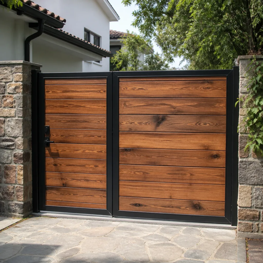 Wood & steel frame